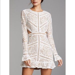 For Love & Lemons White Cutout Dress Small